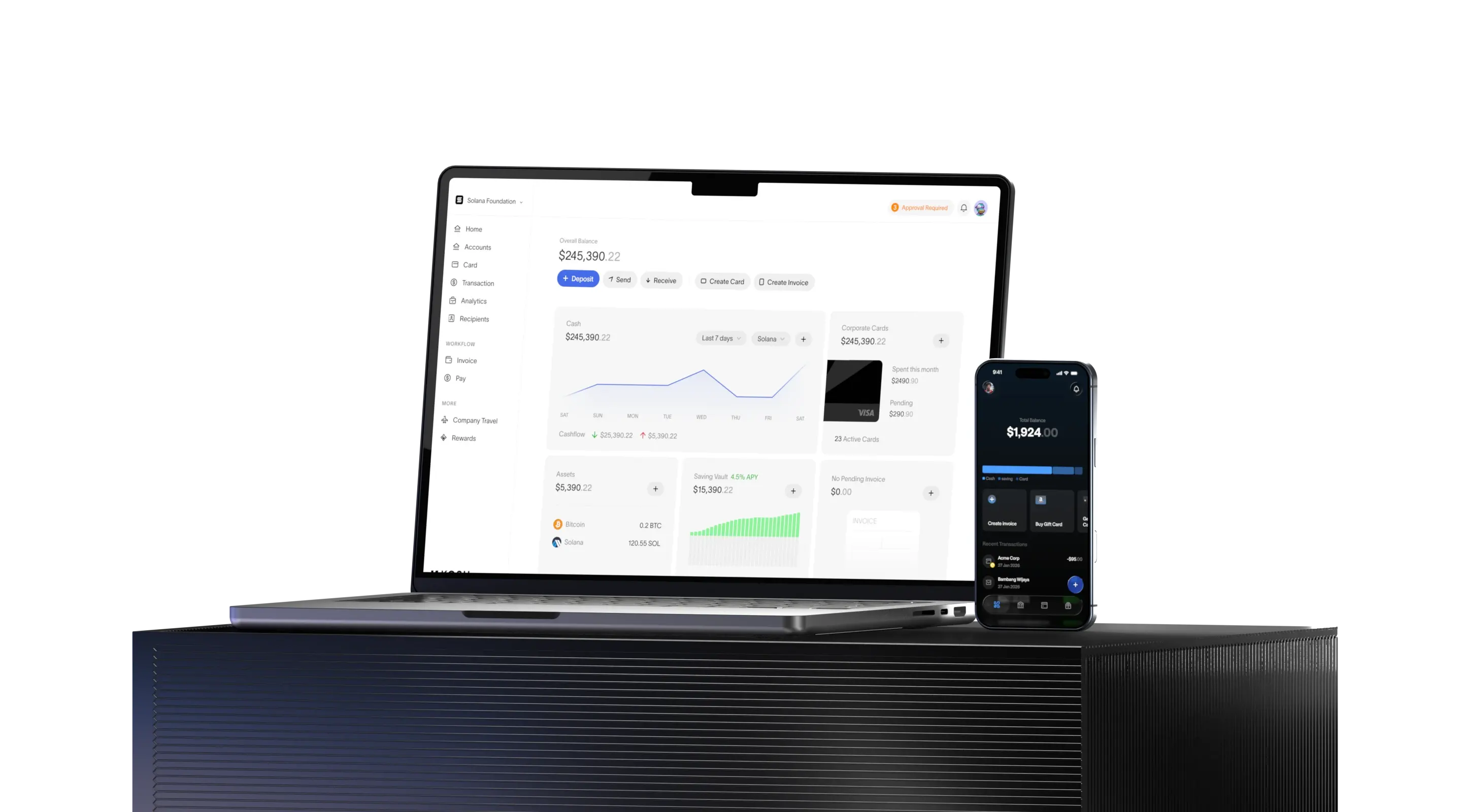 KOSH business dashboard