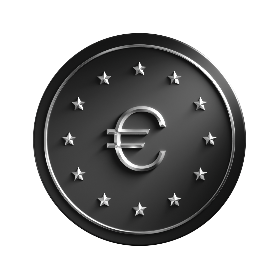 EUR account icon, receive SEPA payments in euro